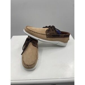 NWOT Allen Edmonds Miles Boat‎ Shoes Men's 7 Brown Suede Lace Up Low Top Casual